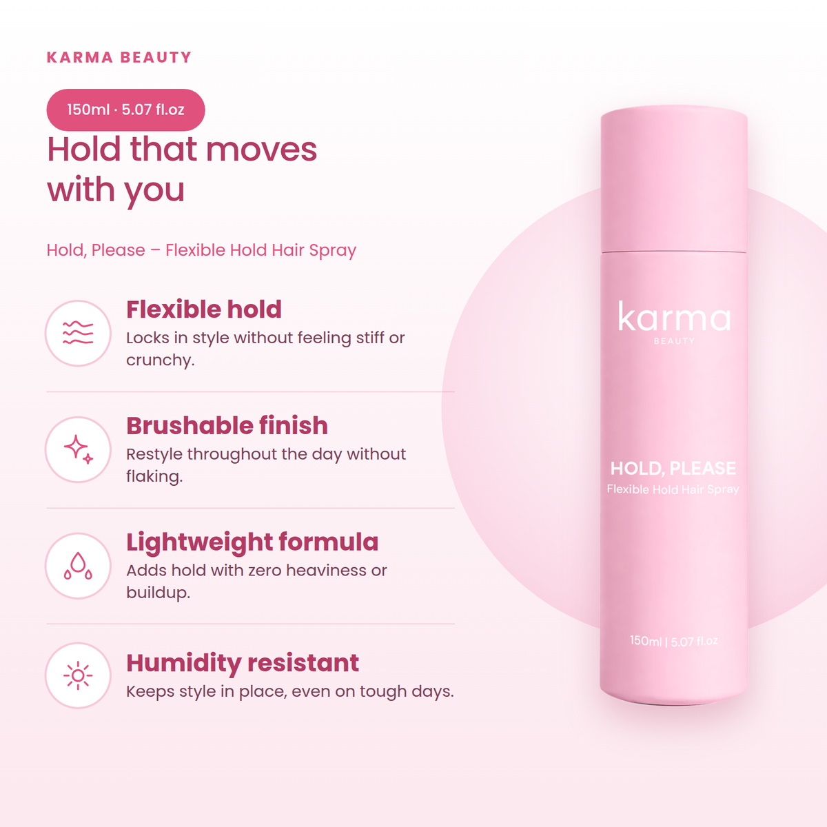 Hold, Please Flexible Hold Hair Spray – view 2