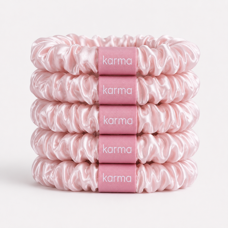 Silk Hair Ties - pack of 5