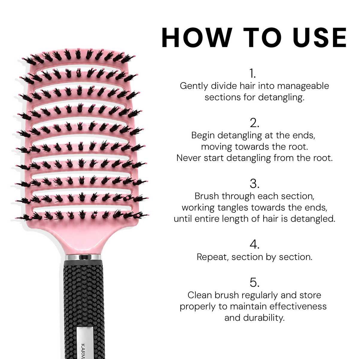 Vented & Curved Detangle Brush – view 5