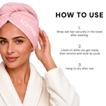 Glow Down Microfiber Hair Towel – view 5