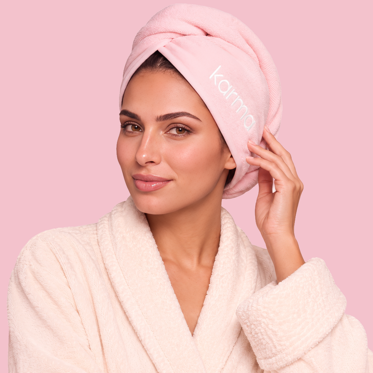 Glow Down Microfiber Hair Towel – view 2