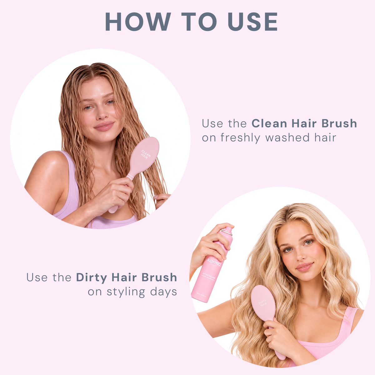 Dirty Hair / Clean Hair Brush Set – view 6
