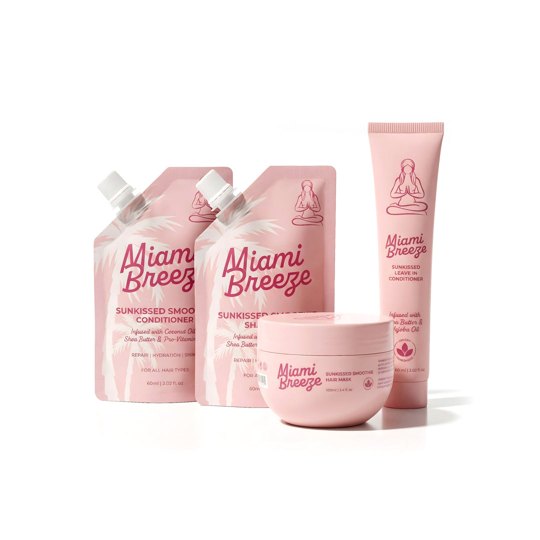 Miami Breeze Sunkissed Smoothie Hydrating Hair Care Kit